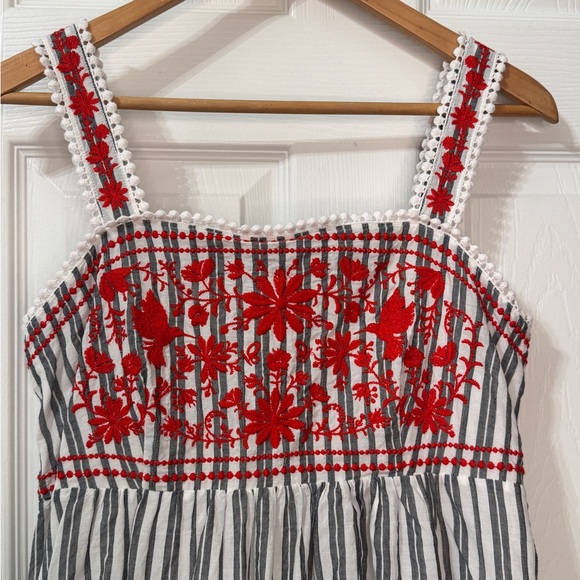 Kate Spade Stripe Embroidered Maxi Dress - Picture 7 of 10